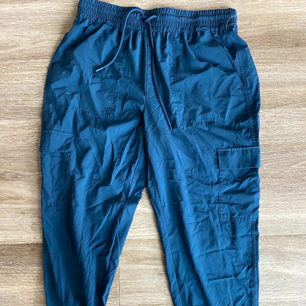 Lightweight Blue Cargo Joggers